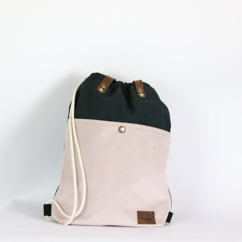 Shopper / Turnbeutel "Eske" • Pastell Rosé • 2in1 Tasche