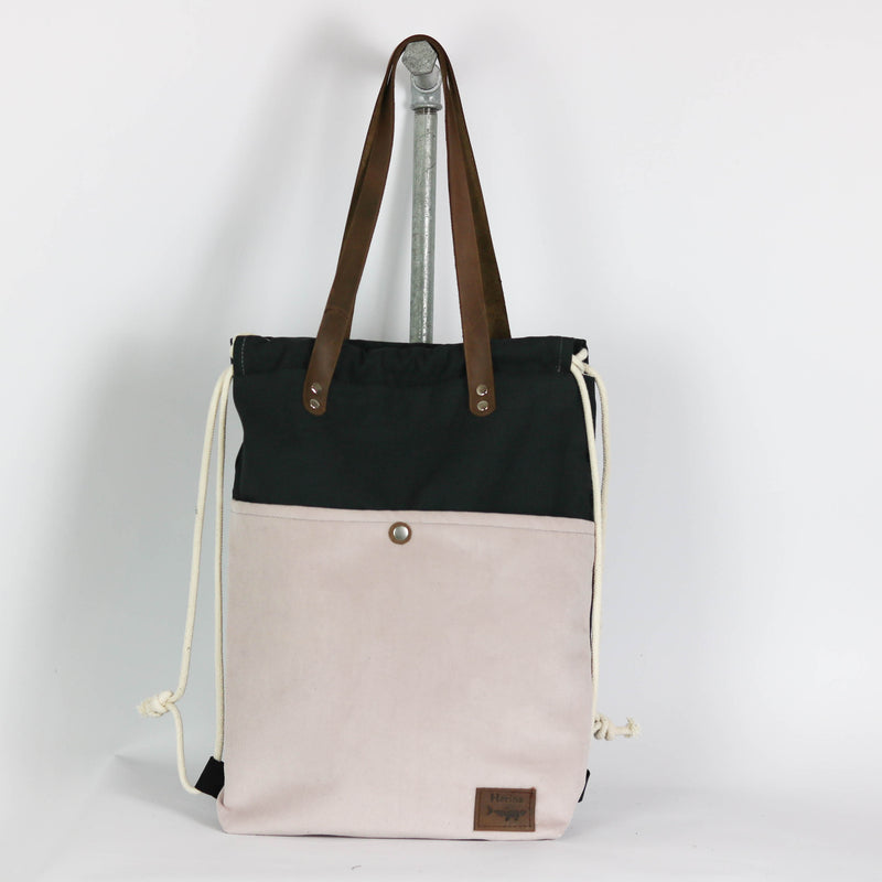 Shopper / Turnbeutel "Eske" • Pastell Rosé • 2in1 Tasche