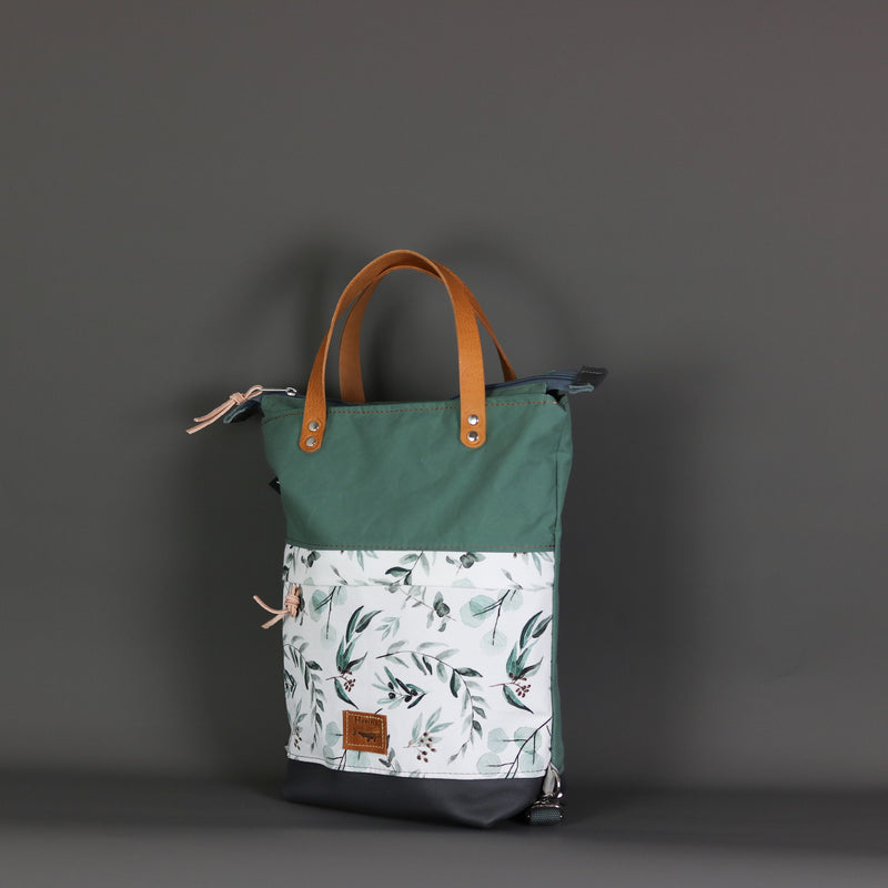 Rucksack Tasche "Joost"  • Shopper mit Rucksack Funktion • Mint • 2in1 Convertible Tote Bag