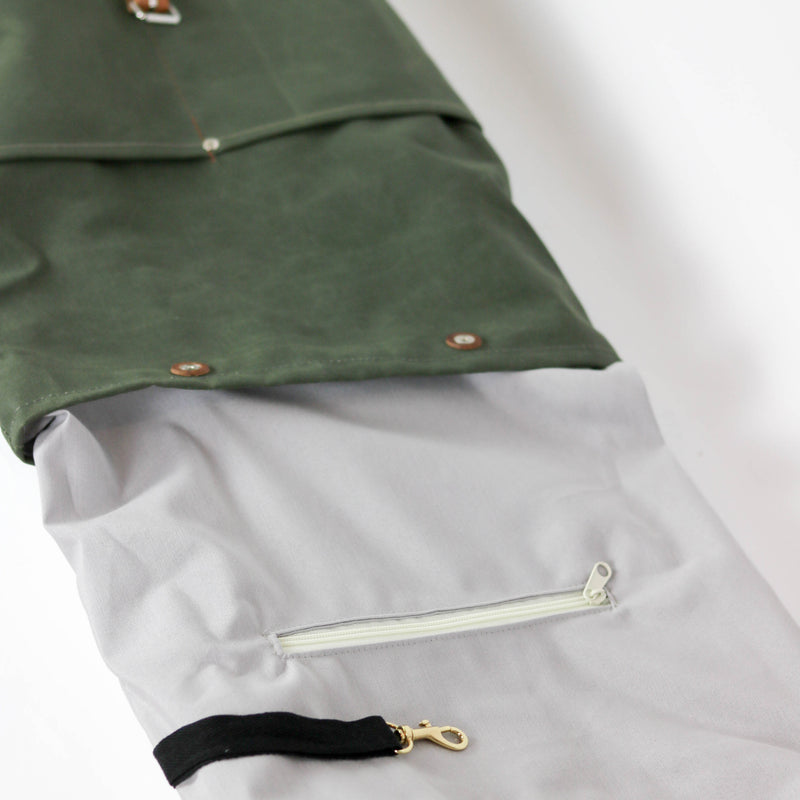 Rucksack Roll Top "Fiete" • Khaki wasserabweisend