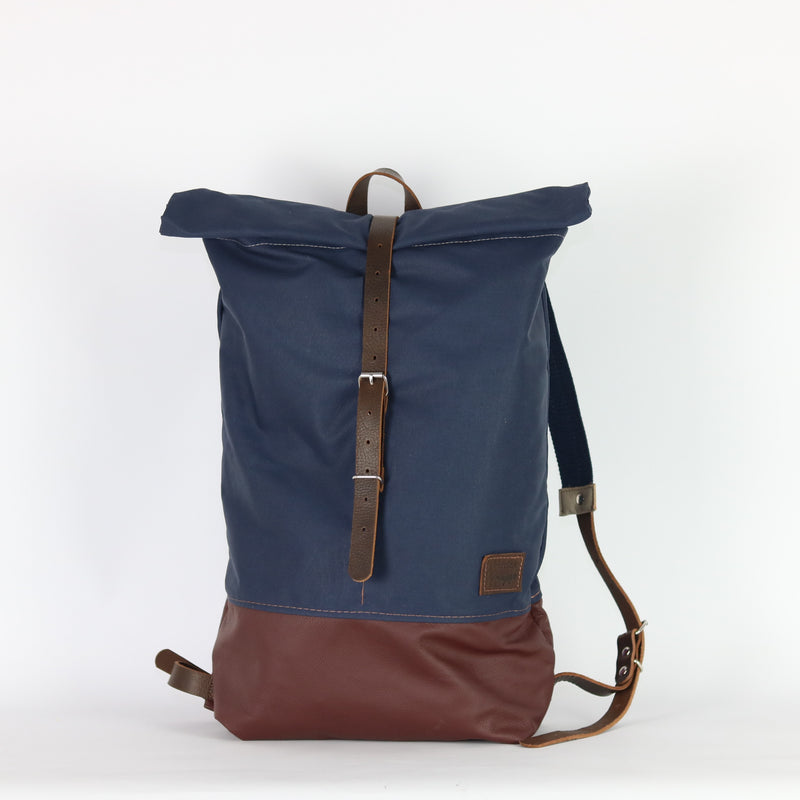 Rucksack Roll Top "Emil" • Navy Blau