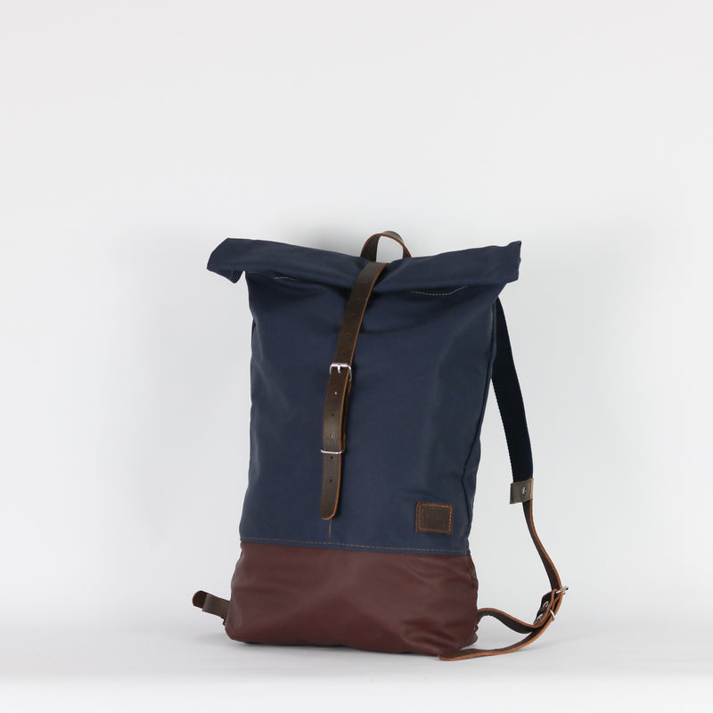 Rucksack Roll Top "Emil" • Navy Blau