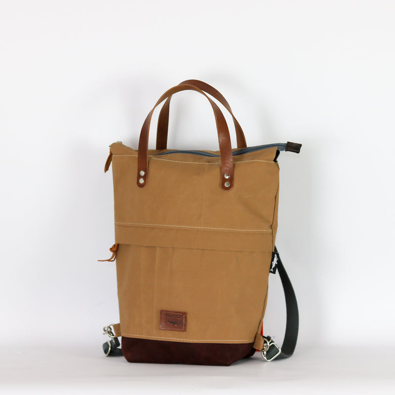 Rucksack Tasche "Joris"  • Shopper mit Rucksack Funktion  • Beige • 2in1 Convertible Tote Bag