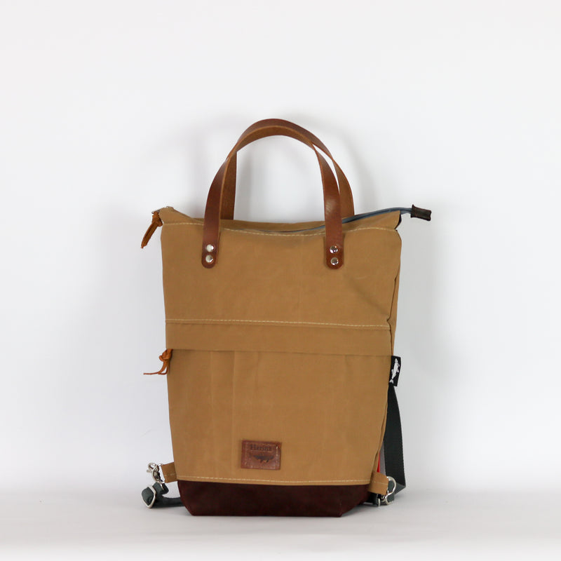 Rucksack Tasche "Joris"  • Shopper mit Rucksack Funktion  • Beige • 2in1 Convertible Tote Bag