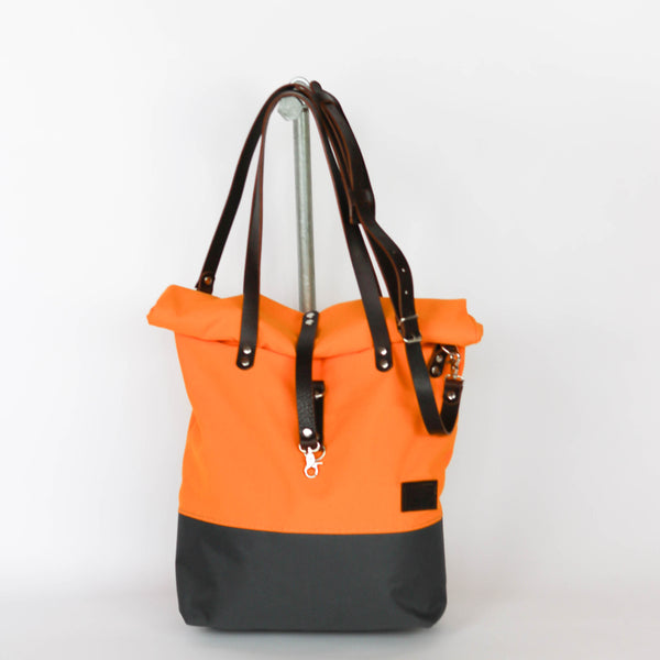 Handtasche Roll Top "Tomma" •  Gelb • Wasserabweisend  • Kinderwagentasche
