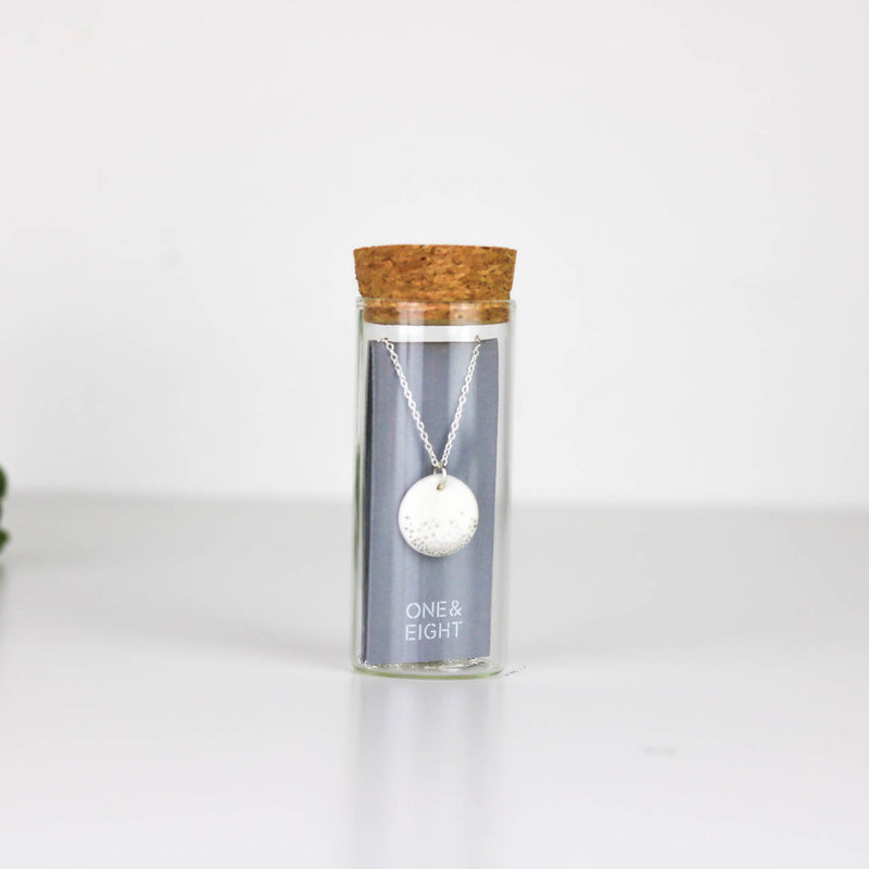 Kette  • Silber Sprincle • Porzellan